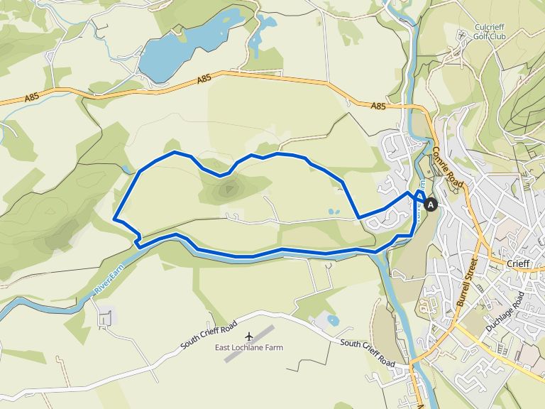Lady Mary’s walk & Laggan Hill loop from Crieff hike Komoot